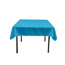 Polyester Poplin Fabric - Solid Color, 42" X 42" Square Tablecloth (1 Piece)