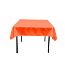 Polyester Poplin Fabric - Solid Color, 42" X 42" Square Tablecloth (1 Piece)