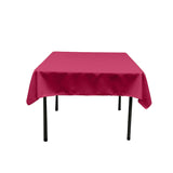 Polyester Poplin Fabric - Solid Color, 42" X 42" Square Tablecloth (1 Piece)