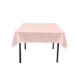 Polyester Poplin Fabric - Solid Color, 42" X 42" Square Tablecloth (1 Piece)