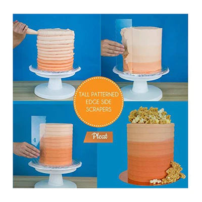 PME Pleated Tall Patterned Edge Side Scrapper
