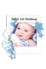 5 Inch Baby Boy’s 1st Christmas Personalizable Ornament
