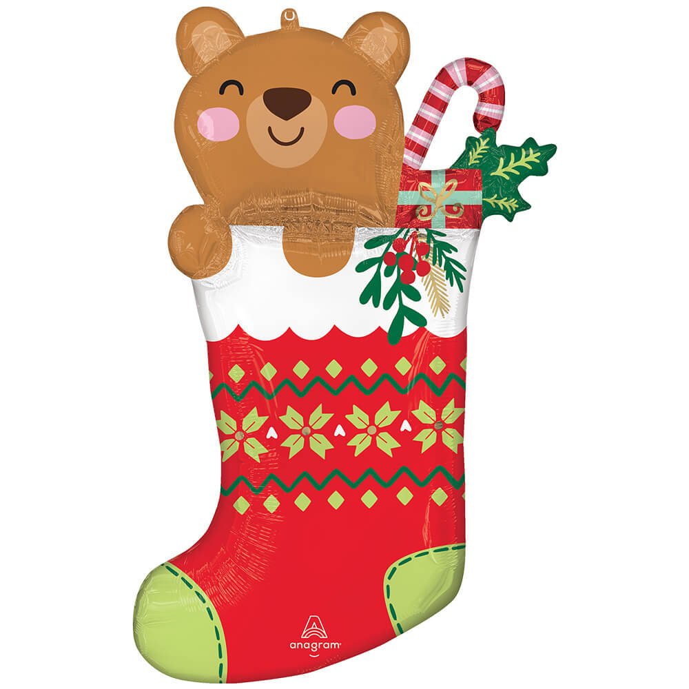 Christmas Stocking Foil Balloon