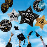 Foil Balloon Way To Go Grad Stars