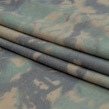 Beige, Gray and Mint Tie Dye Splash Stretch Polyester and Rayon French Terry
