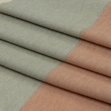 Olive, Beige and Misty Rose Stripes Stretch Polyester and Rayon French Terry