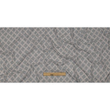 Dusty Purple and Pale Pink Decorative Lattice Polyester and Rayon Jersey