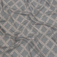 Dusty Purple and Pale Pink Decorative Lattice Polyester and Rayon Jersey