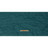 Teal and Charcoal Striped Stretch Rayon Rib Knit