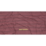Rose and Charcoal Striped Stretch Rayon Rib Knit