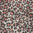 Gunmetal, Pink and Foggy Dew Leopard Spots Polyester and Rayon Waffle Knit