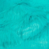 Luxury Faux Fur - Turquoise Abstract Tonal