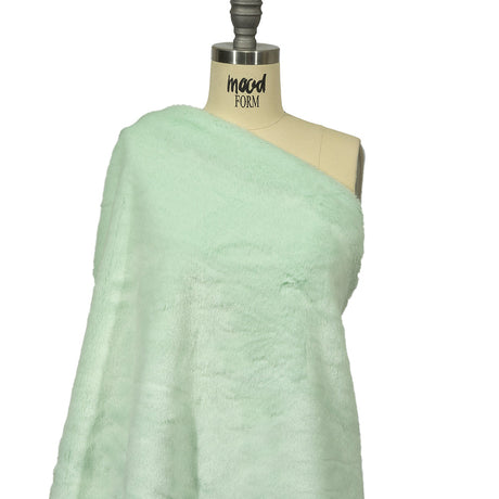 Dusty Aqua Short Pile Luxury Faux Fur