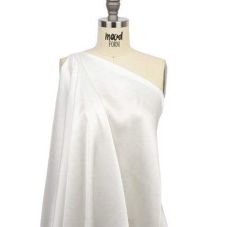 Sustainable Viscose Fluid Satin - Off White - Mood Exclusive Elliana Collection