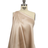 Sustainable Viscose Fluid Satin - Tan - Mood Exclusive Elliana Collection