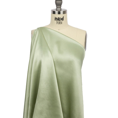 Sustainable Viscose Fluid Satin - Celadon - Mood Exclusive Elliana Collection