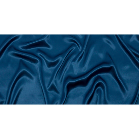 Sustainable Viscose Fluid Satin - Blue - Mood Exclusive Elliana Collection