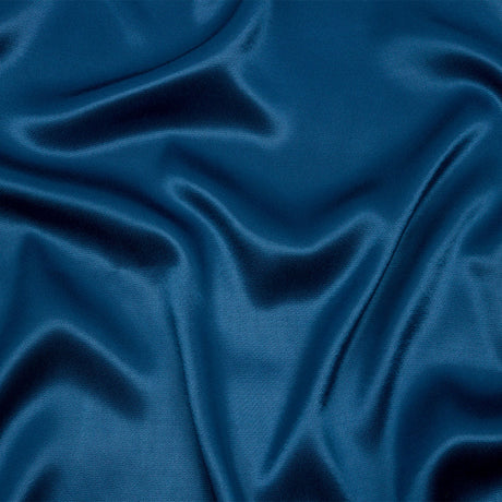 Sustainable Viscose Fluid Satin - Blue - Mood Exclusive Elliana Collection