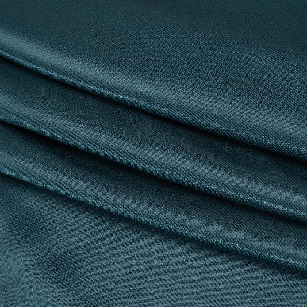 Sustainable Viscose Fluid Satin - Ocean Blue - Mood Exclusive Elliana Collection