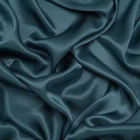 Sustainable Viscose Fluid Satin - Ocean Blue - Mood Exclusive Elliana Collection