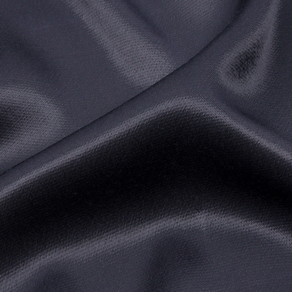 Sustainable Viscose Fluid Satin - Graphite - Mood Exclusive Elliana Collection