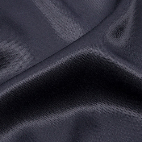 Sustainable Viscose Fluid Satin - Graphite - Mood Exclusive Elliana Collection