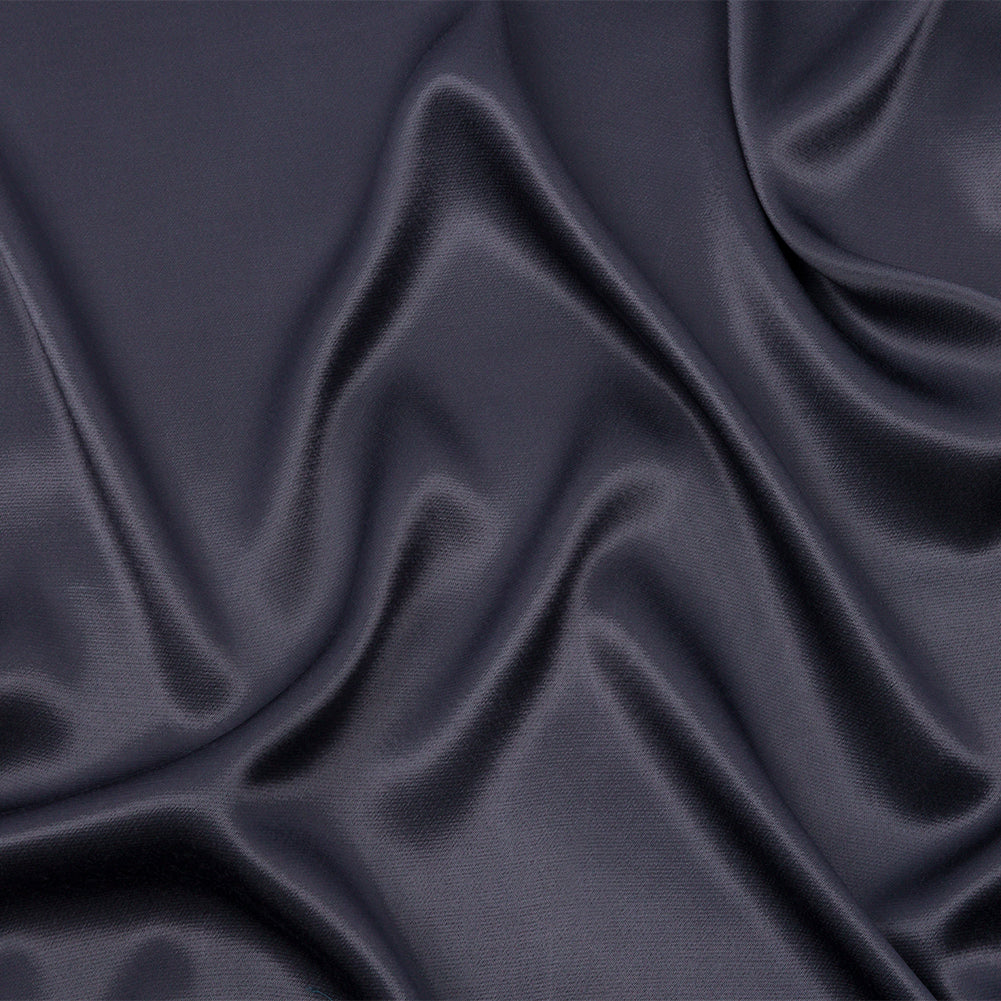 Sustainable Viscose Fluid Satin - Graphite - Mood Exclusive Elliana Collection