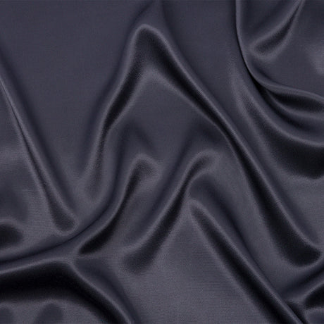 Sustainable Viscose Fluid Satin - Graphite - Mood Exclusive Elliana Collection
