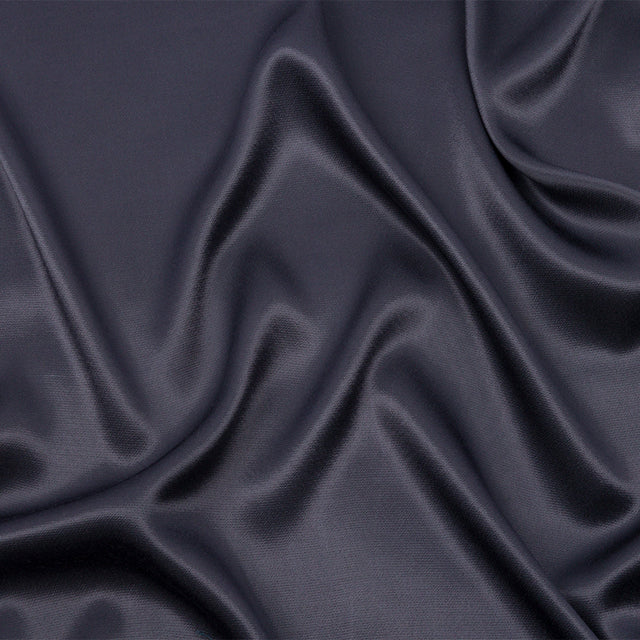 Sustainable Viscose Fluid Satin - Graphite - Mood Exclusive Elliana Collection