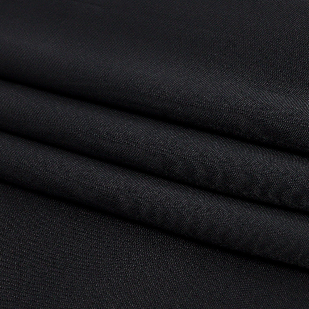 Sustainable Viscose Fluid Satin - Black - Mood Exclusive Elliana Collection