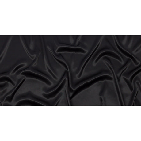 Sustainable Viscose Fluid Satin - Black - Mood Exclusive Elliana Collection
