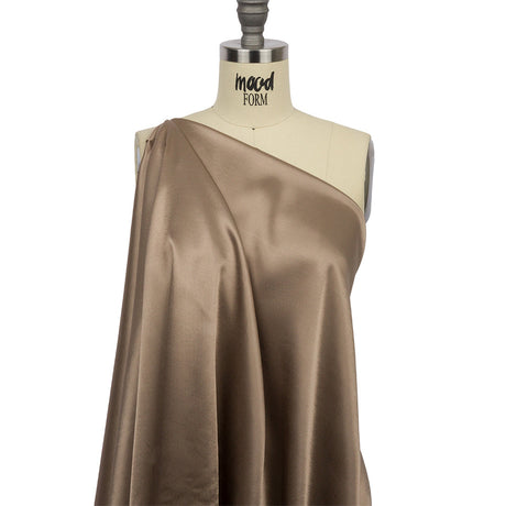 Sustainable Viscose Fluid Satin - Taupe - Mood Exclusive Elliana Collection