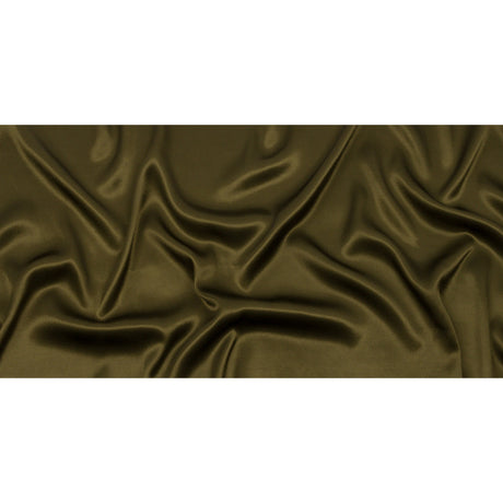 Sustainable Viscose Fluid Satin - Olive Green - Mood Exclusive Elliana Collection