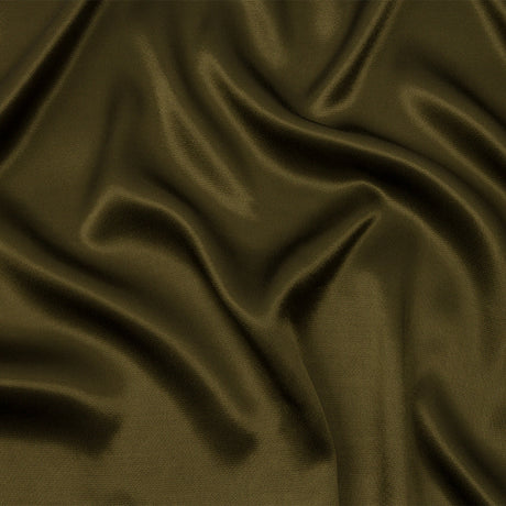Sustainable Viscose Fluid Satin - Olive Green - Mood Exclusive Elliana Collection