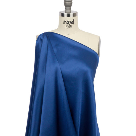 Sustainable Viscose Fluid Satin - Cobalt Blue - Mood Exclusive Elliana Collection