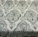 Shamaris Marsh Antique Damask Chenille Upholstery Fabric - Beige, Damask Pattern, 57" Width (1 Yard)