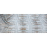 Metallic Rose Gold and Sky Blue Striated Lines Luxury Burnout Brocade