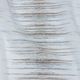 Metallic Rose Gold and Sky Blue Striated Lines Luxury Burnout Brocade
