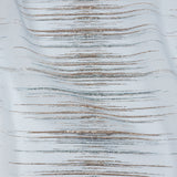 Metallic Rose Gold and Sky Blue Striated Lines Luxury Burnout Brocade