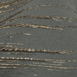 Metallic Gold and Beige Striated Lines Luxury Burnout Brocade