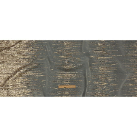 Metallic Gold and Beige Striated Lines Luxury Burnout Brocade