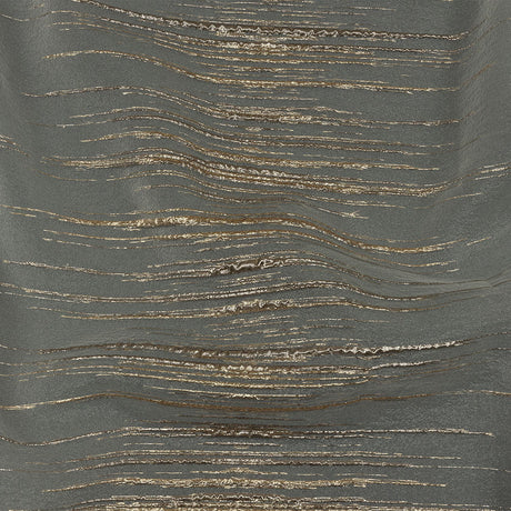 Metallic Gold and Beige Striated Lines Luxury Burnout Brocade