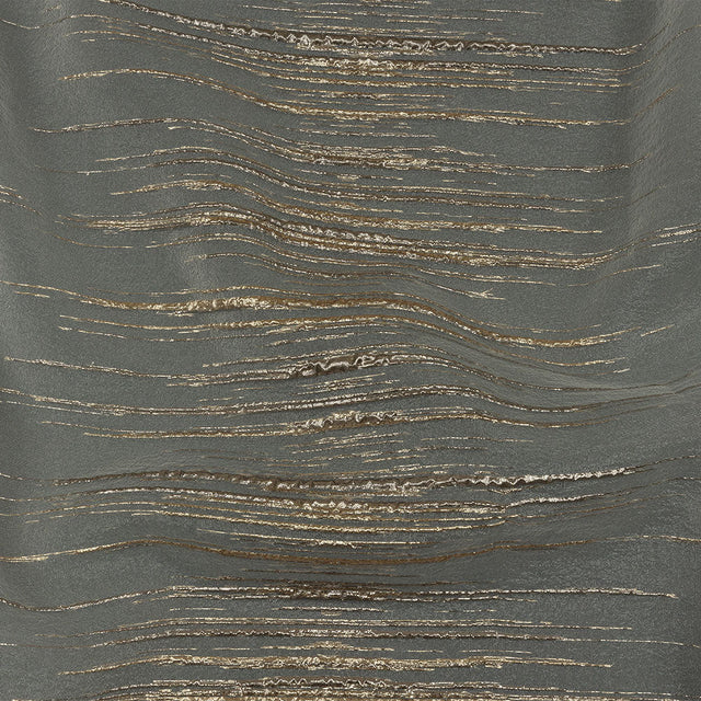 Metallic Gold and Beige Striated Lines Luxury Burnout Brocade