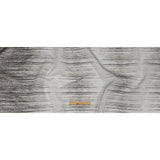 Metallic Black and Silver Striated Lines Luxury Burnout Brocade