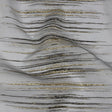 Metallic Black and Gold Striated Lines Luxury Burnout Brocade
