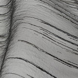 Metallic Black Striated Lines Luxury Burnout Brocade