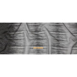 Metallic Black Striated Lines Luxury Burnout Brocade