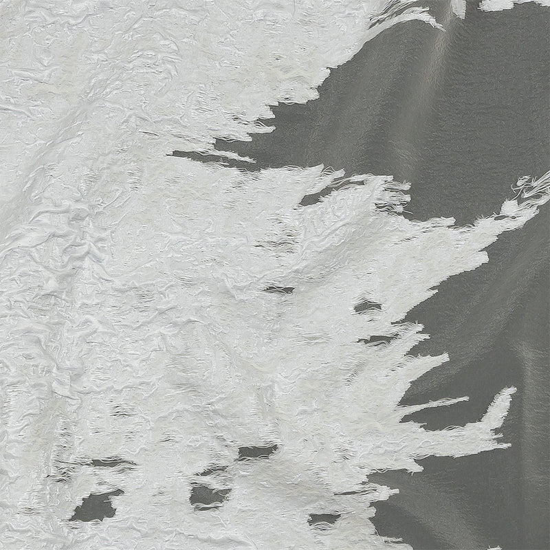 Metallic White Abstract Luxury Burnout Brocade