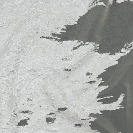 Metallic White Abstract Luxury Burnout Brocade