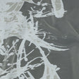 Metallic White Abstract Splatters Luxury Burnout Brocade